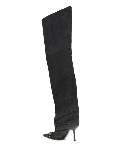 Diesel 90mm D-Venus over-the-knee boots - Black