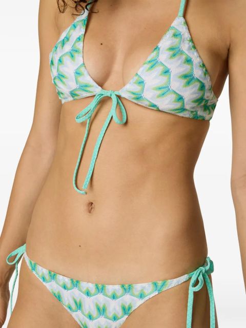 Missoni abstratc-pattern bikini - White