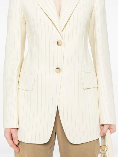 Sportmax Aversa pinstriped blazer - Neutrals