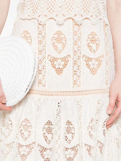 Johanna Ortiz lace tiered maxi skirt - Neutrals - zdjęcie produktu nr 2