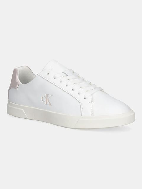 Calvin Klein sneakersy LOW PRO CUP LACEUP LTH MOIRE kolor biały HW0HW02845 - zdjęcie produktu nr 1