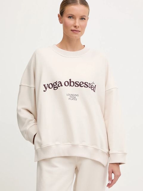 JOYINME bluza Kind damska kolor beżowy z nadrukiem Kind - zdjęcie produktu nr 1