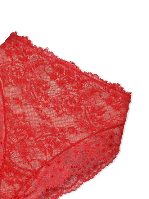 Dolce & Gabbana high-waisted lace briefs - Red