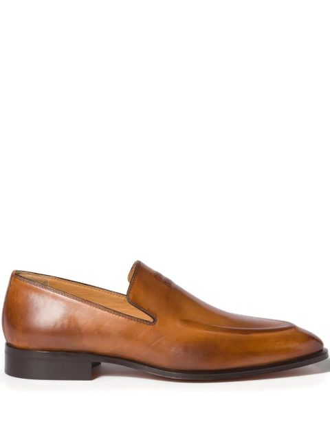Miu Miu embossed-logo loafers - Brown - zdjęcie produktu nr 1