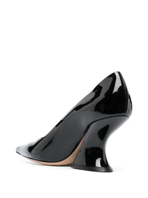 Casadei Elodie 80mm patent-leather pumps - Black - zdjęcie produktu nr 2