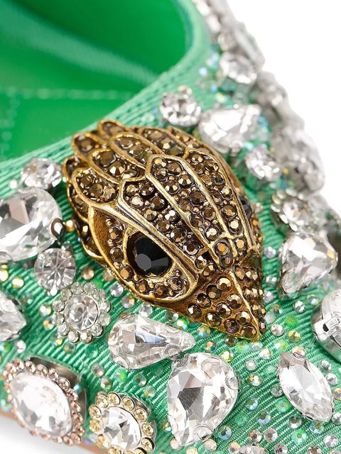 Kurt Geiger London szpilki Belgravia C High Sling kolor zielony 5385873609