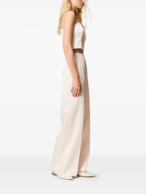 TWINSET duchess palazzo trousers - Pink