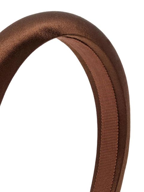 Jennifer Behr Tori padded headband - Brown - zdjęcie produktu nr 2