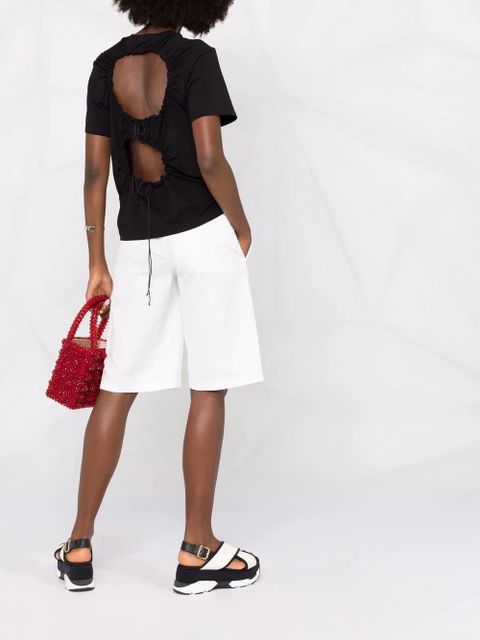 Cecilie Bahnsen Juno cut-out T-shirt - Black