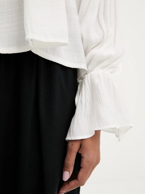 Answear.LAB bluzka damska kolor biały gładka