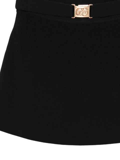 Cult Gaia Amoret buckle-detail skorts - Black