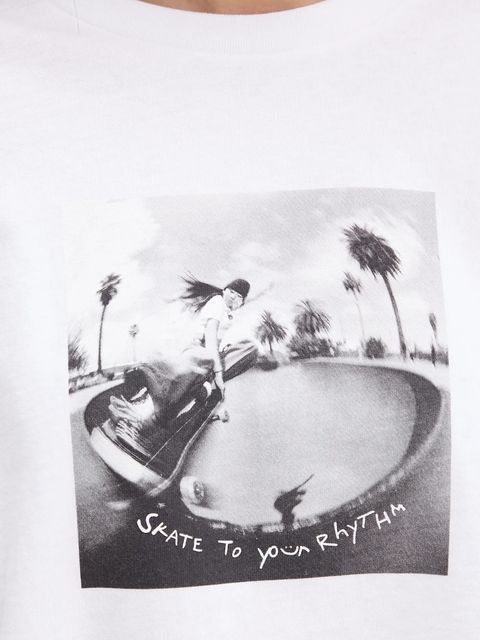 Vans t-shirt bawełniany damski kolor biały VN000RCHWHT1