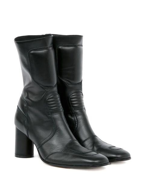 MM6 Maison Margiela leather ankle boots - Black