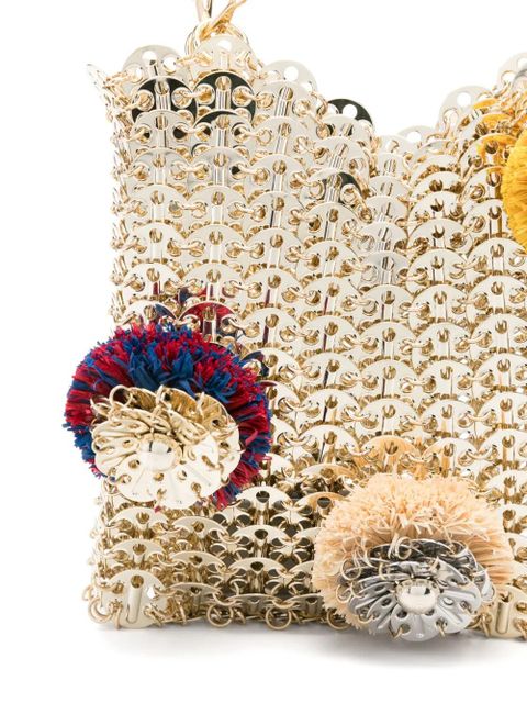 Rabanne 1969 Raphia shoulder bag - Gold