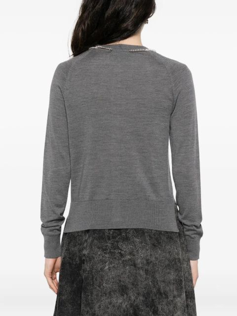 Simone Rocha merino wool cardigan - Grey