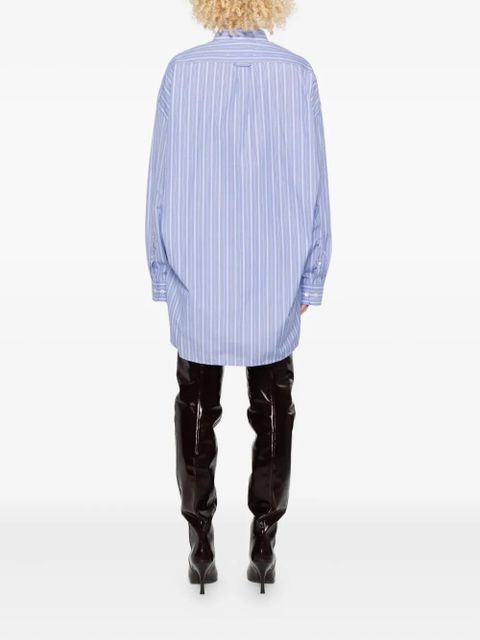 Maison Margiela striped shirtdress - Blue