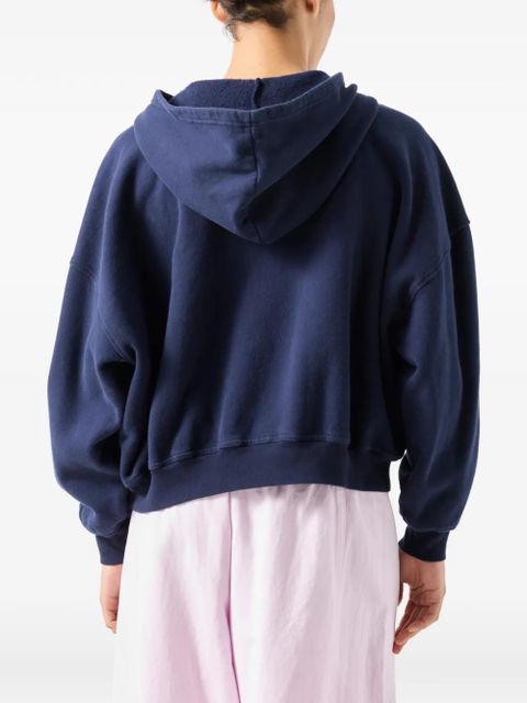 American Vintage Plizzy long-sleeved hoodie - Blue
