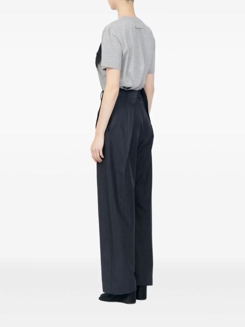 MM6 Maison Margiela pinstripe pleated trousers - Grey - zdjęcie produktu nr 2