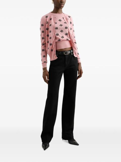 Dolce & Gabbana logo-print cardigan - Pink - zdjęcie produktu nr 2