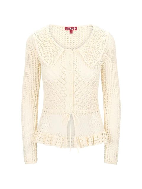 STAUD Vienna open-knit cardigan - Neutrals - zdjęcie produktu nr 1