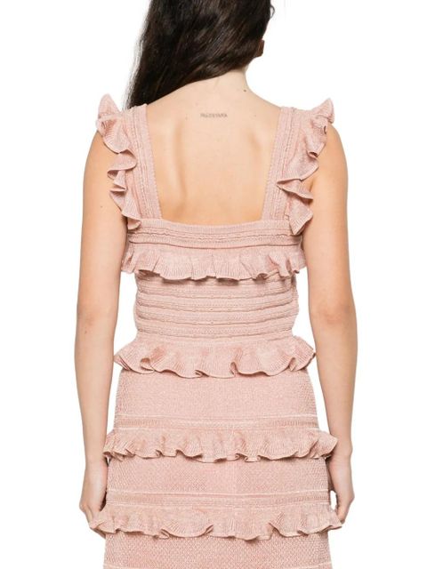 ZIMMERMANN ruffled top - Pink