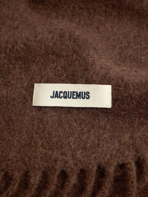 Jacquemus logo-patch scarf - Brown - zdjęcie produktu nr 2