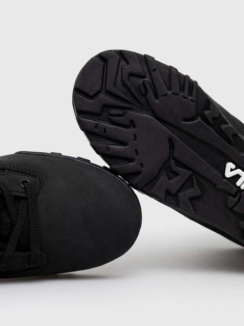 Fila workery GRUNGE damskie kolor czarny na platformie