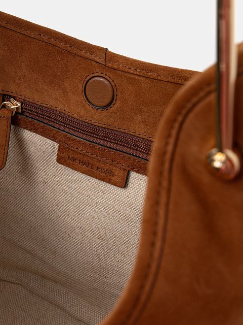 MICHAEL Michael Kors torebka zamszowa kolor brązowy 30F4G2YL6S
