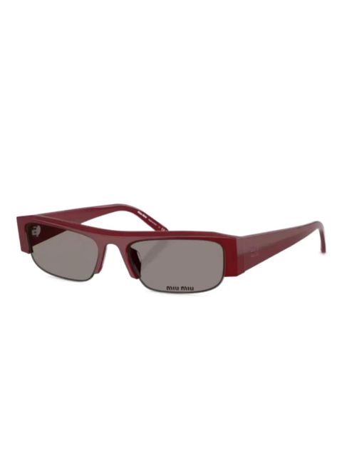 Miu Miu Eyewear rectangle sunglasses - Red