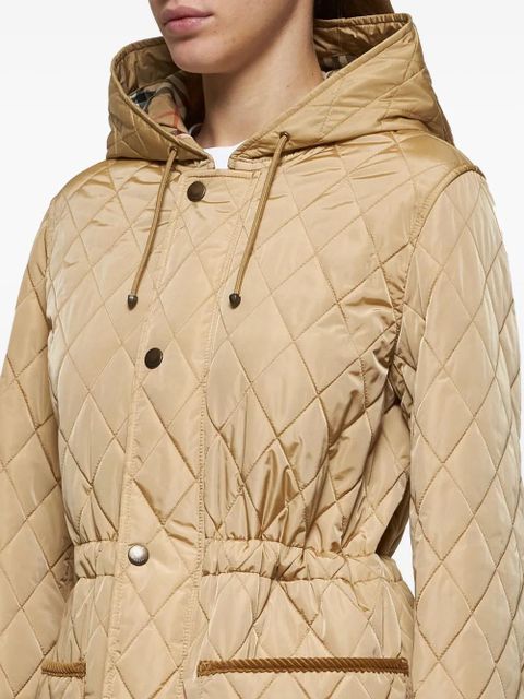 Burberry Devon parka coat - Neutrals