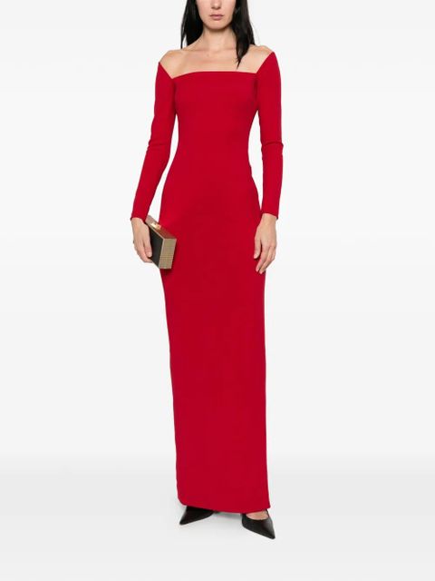 Solace London Lolita long-sleeve maxi dress - Red - zdjęcie produktu nr 2