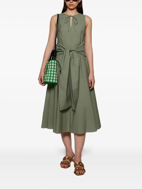 LOEWE mini beaded flower bucket bag - Green - zdjęcie produktu nr 2