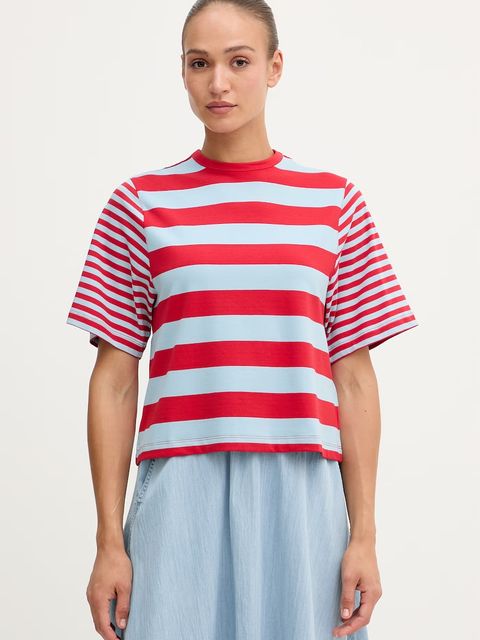 United Colors of Benetton T-shirt damski bawełniany z elastanem - zdjęcie produktu nr 2