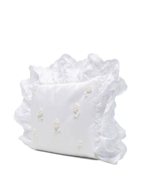 Simone Rocha embellished clutch bag - White