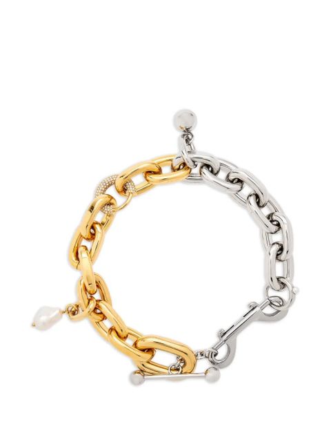 Rabanne bi-colour link necklace - Silver - zdjęcie produktu nr 1