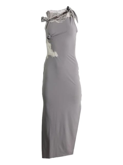 Coperni lace-detail midi dress - Grey - zdjęcie produktu nr 1