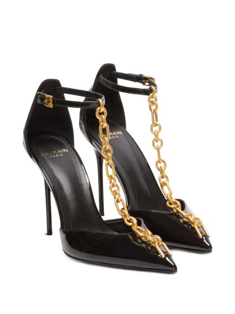 Balmain 95mm Sync leather pumps - Black - zdjęcie produktu nr 2