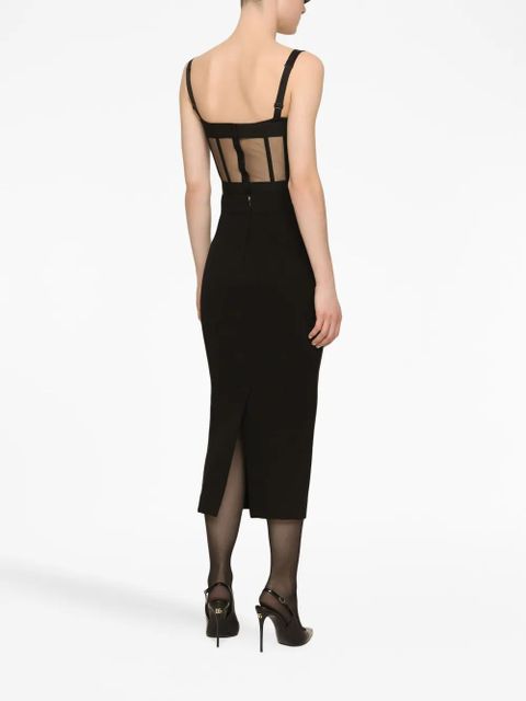 Dolce & Gabbana boned-bodice cropped tank top - Black