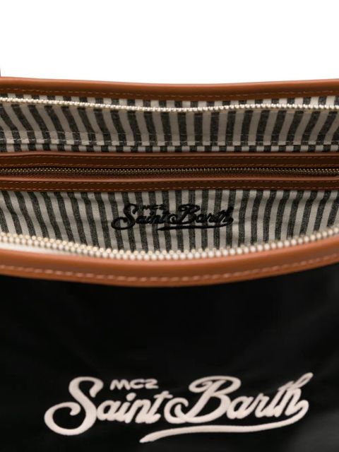 MC2 Saint Barth embroidered-logo tote bag - Black