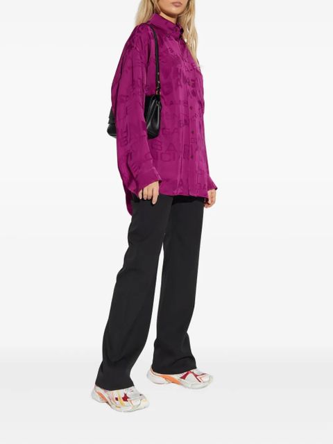 Balenciaga logo-pattern shirt - Pink - zdjęcie produktu nr 2