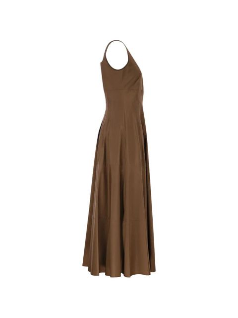 Max Mara cotton midi dress - Brown