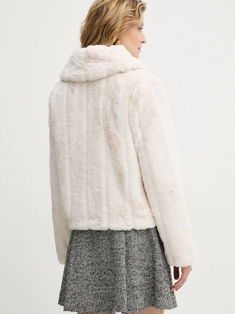 Guess kurtka damska kolor beżowy przejściowa