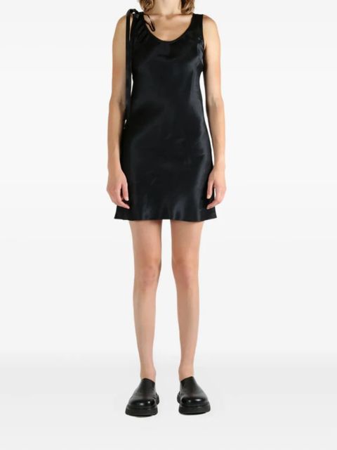 Simone Rocha tie-detail slip mini dress - Black - zdjęcie produktu nr 2