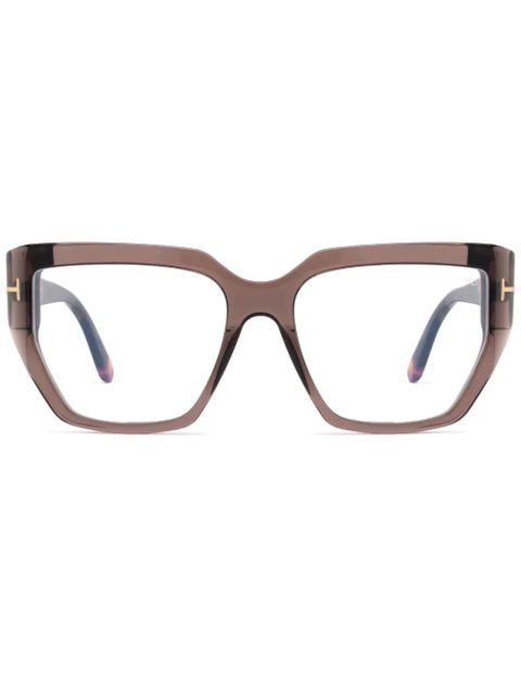 TOM FORD Eyewear oversize frame sunglasses - Brown - zdjęcie produktu nr 1