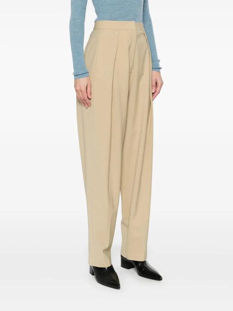 Moncler logo-patch trousers - Neutrals