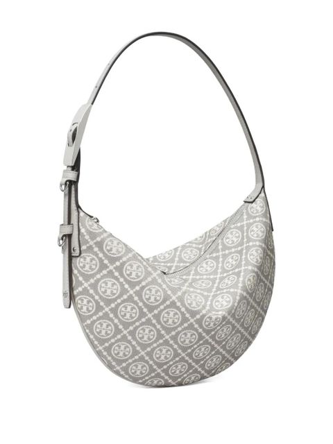 Tory Burch small Balloon monogram utility shoulder bag - Grey