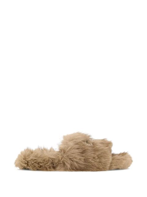 Balenciaga Furry slippers - Neutrals - zdjęcie produktu nr 1