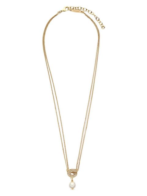 Ferragamo Gancini pearl pendant necklace - Gold - zdjęcie produktu nr 1