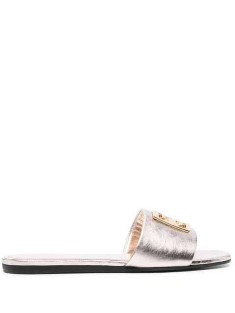 Givenchy 4G-motif leather sandals - Gold - zdjęcie produktu nr 1