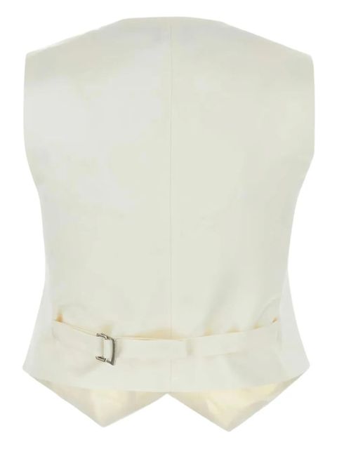 Magda Butrym button-fastening tailored waistcoat - White - zdjęcie produktu nr 2